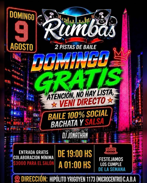 Rumbas - Domingo Gratis