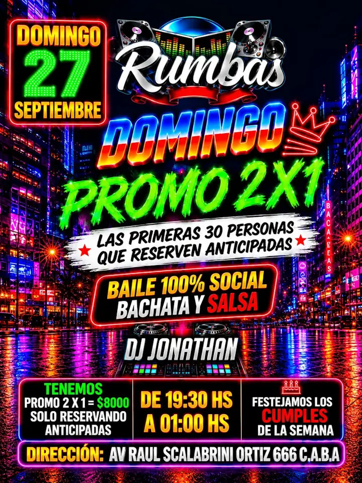 Domingo Promo 2x1