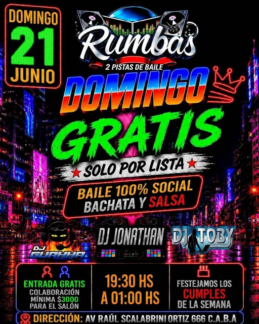 Domingo Gratis - Baile 100% Social