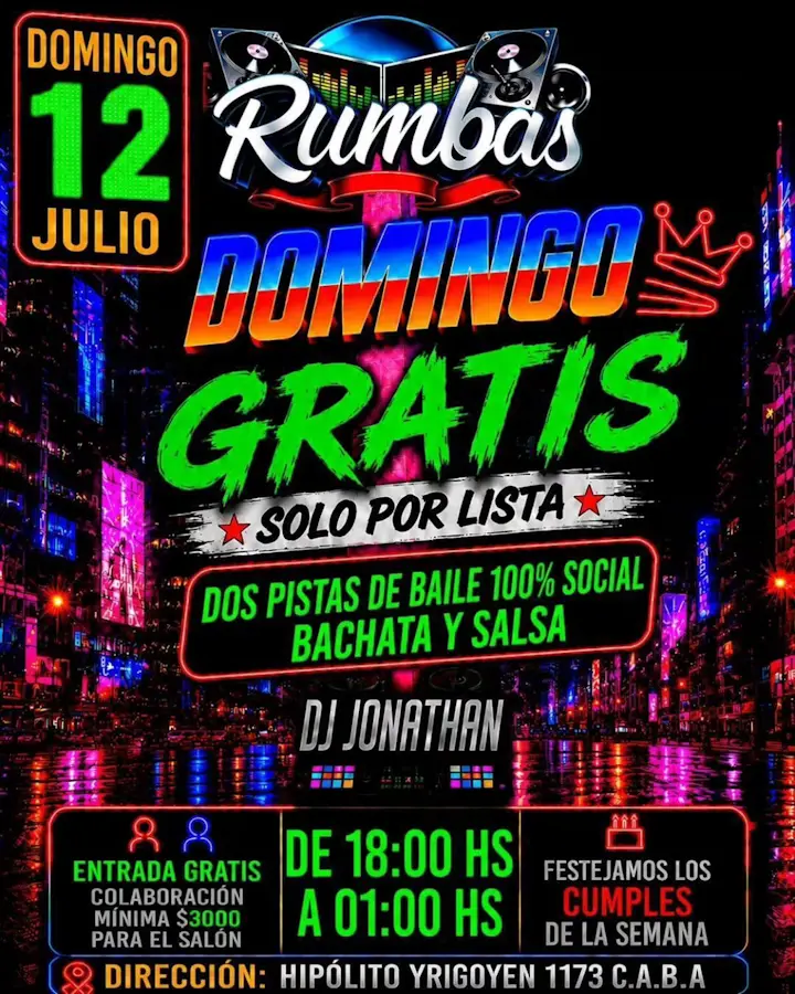 Fiesta Gratis Domingo