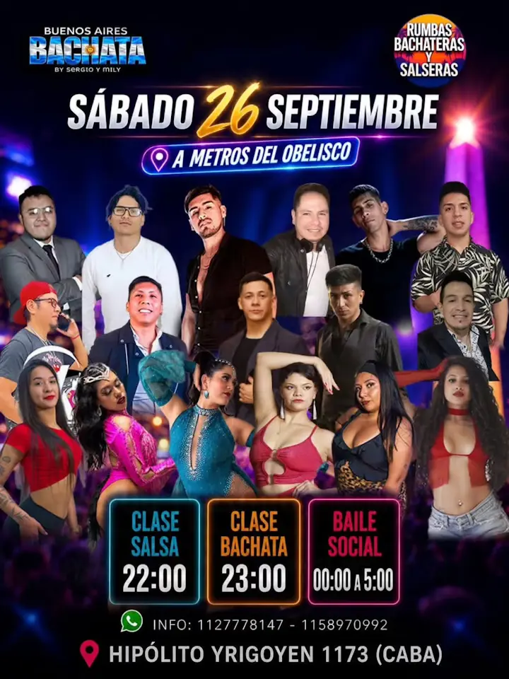 Clases + Fiesta Bachata y Salsa