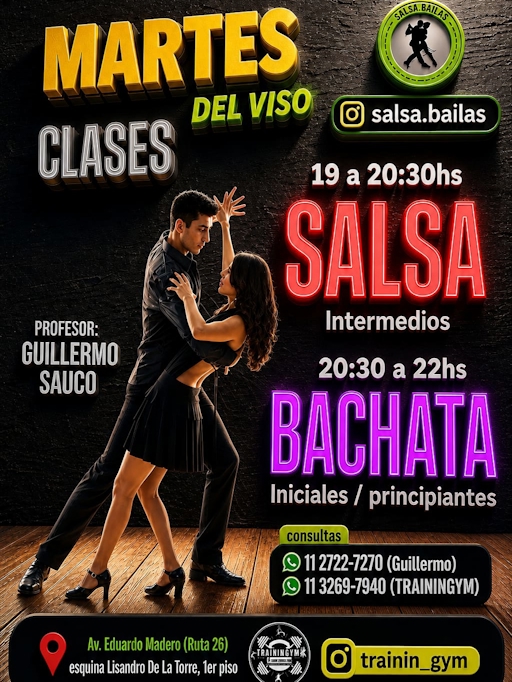 Salsa intermedios - Clase — Martes