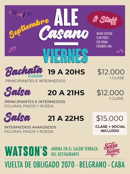 Bachata Fusión - Clase — Viernes