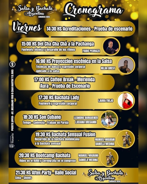 Salsa y Bachata Argentina Congress 2026 - Viernes