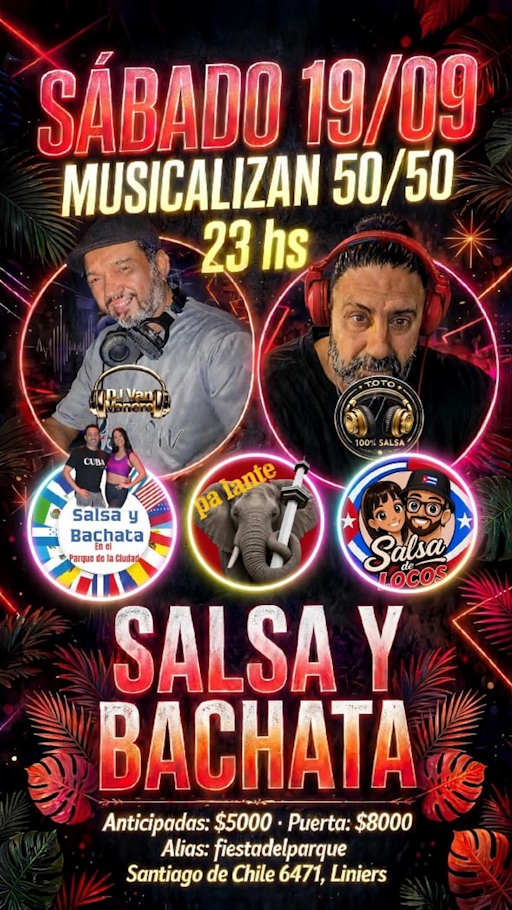 Salsa y Bachata en el Parque de la Ciudad — Sábados