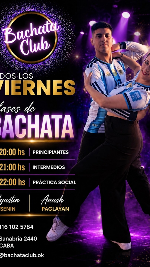 Bachata - Clase intermedios — Miercoles