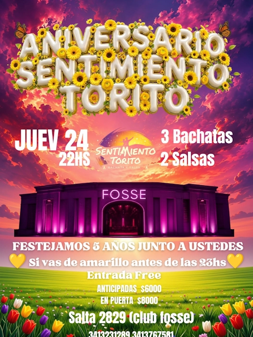 Aniversario Sentimiento Torito