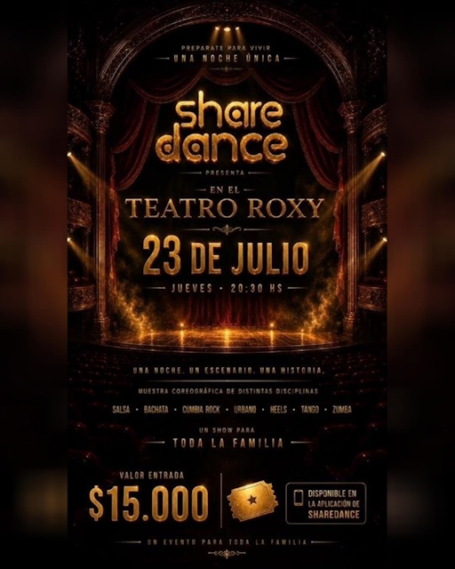 Muestra coreográfica en el Teatro Roxy