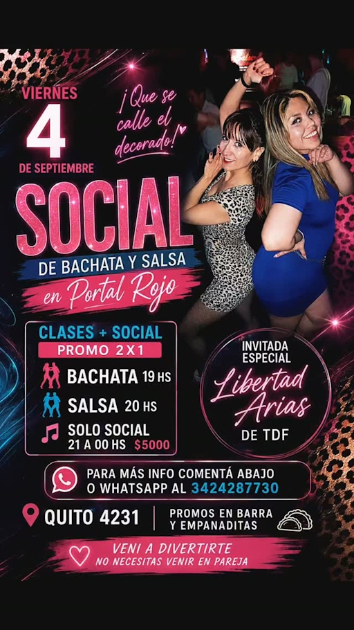 Social de bachata y salsa