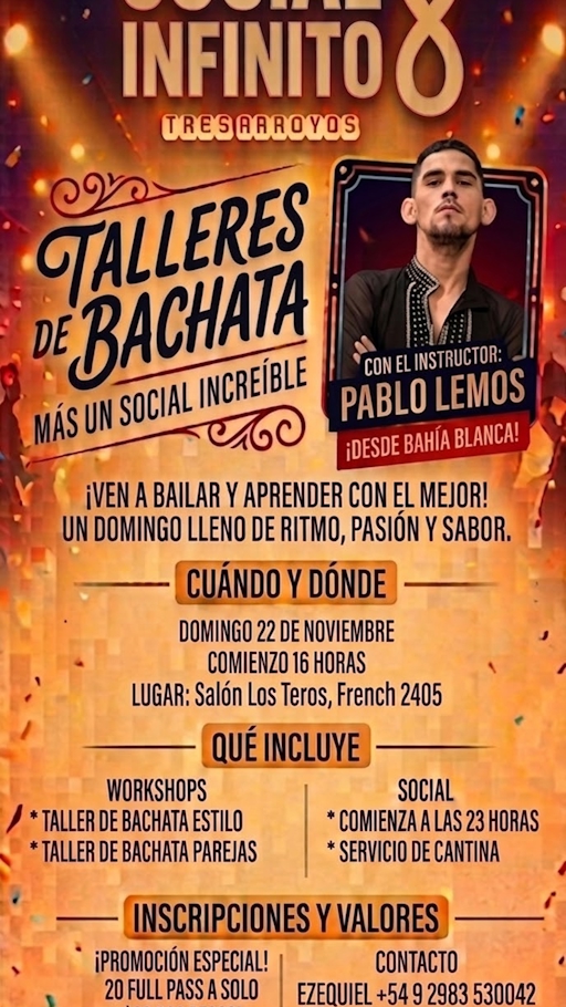 Talleres de Bachata + Social Increíble