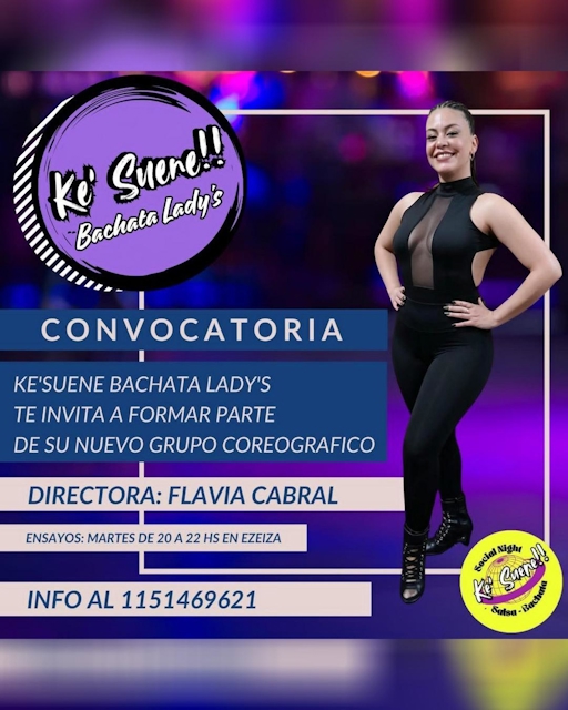 Convocatoria - Nuevo Grupo Coreográfico Bachata Lady's
