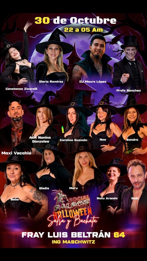 Social Salson Halloween Salsa y Bachata