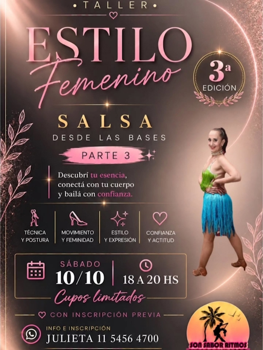 Taller Estilo Femenino Salsa - Parte 3