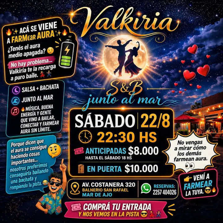 Valkiria S&B junto al mar