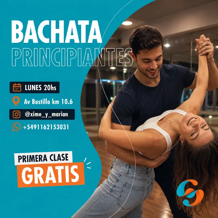 Clases de Bachata para Principiantes desde 0 e Improvers en Bariloche by Xime y Marian