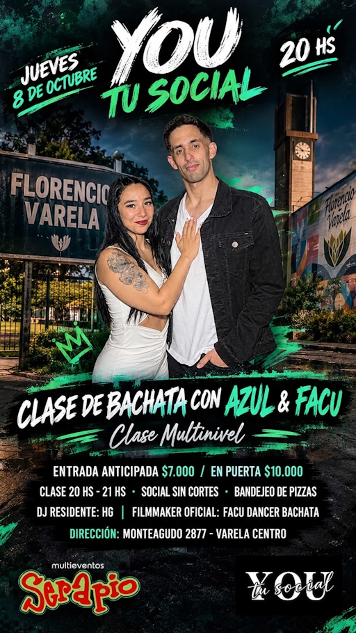 Clase de Bachata con Azul & Facu