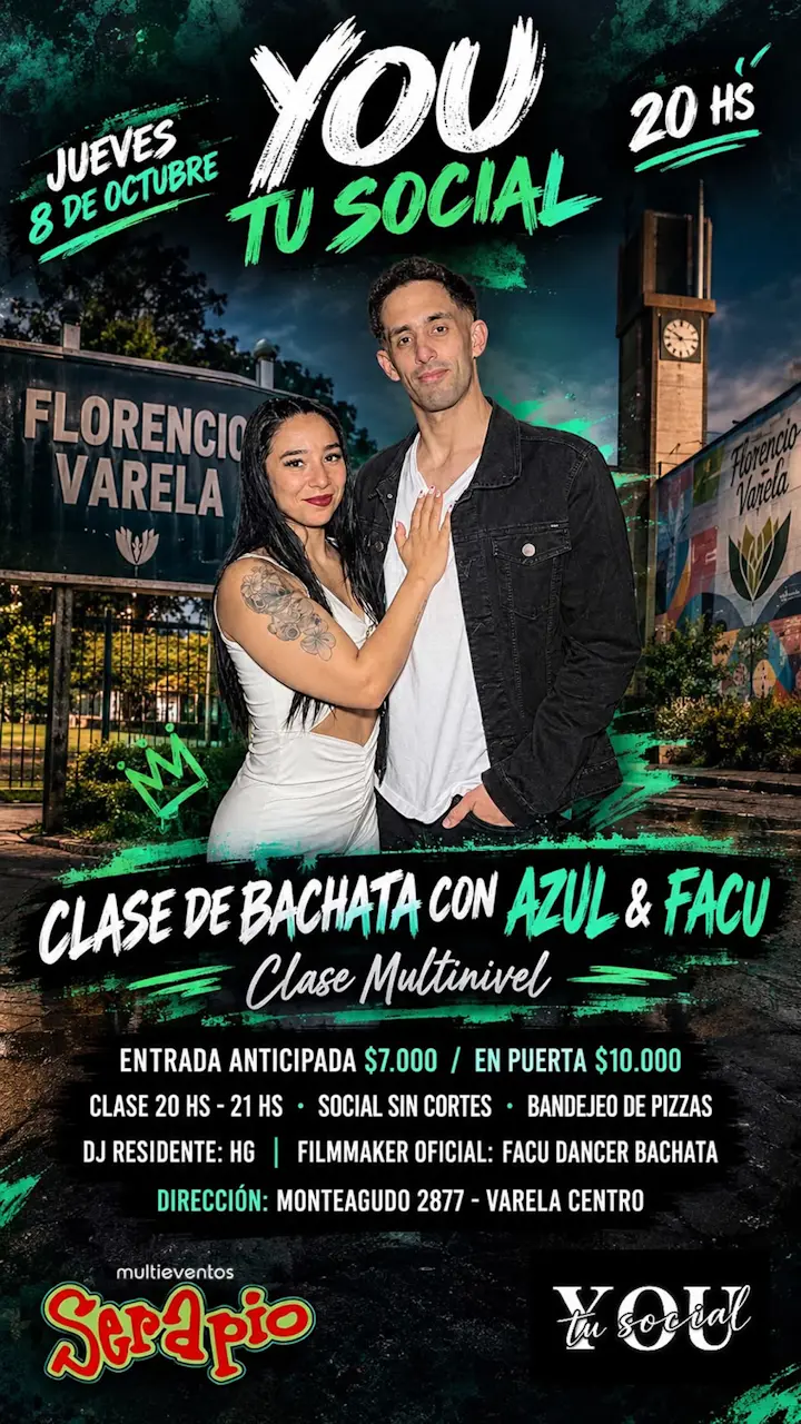 Clase de Bachata con Azul & Facu